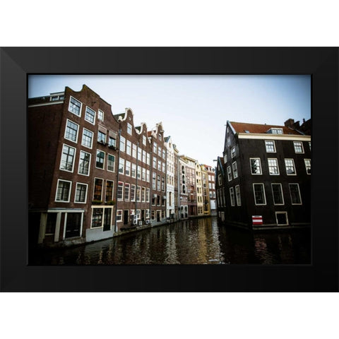 OZ Voorburgwal I Black Modern Wood Framed Art Print by Berzel, Erin