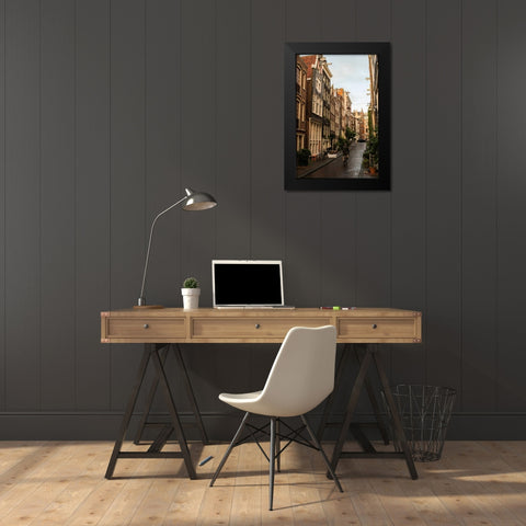Amsterdam Road I Black Modern Wood Framed Art Print by Berzel, Erin