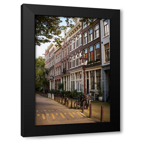 Amsterdam Road II Black Modern Wood Framed Art Print with Double Matting by Berzel, Erin