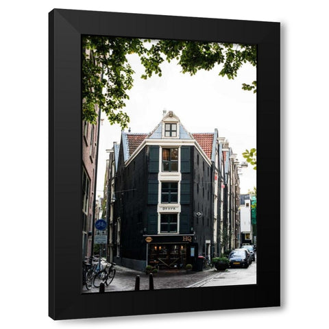 Amsterdam Koggestraat Black Modern Wood Framed Art Print by Berzel, Erin