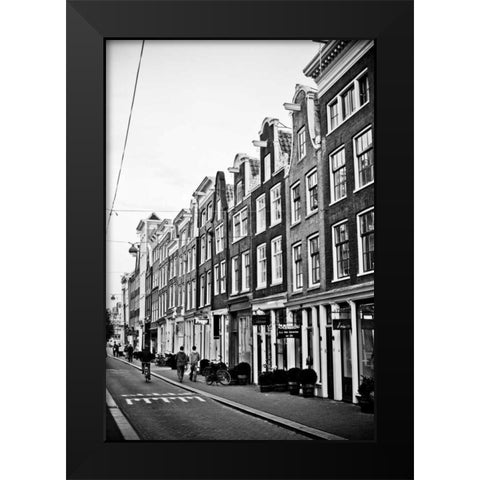 Amsterdam Herenstraat Black Modern Wood Framed Art Print by Berzel, Erin