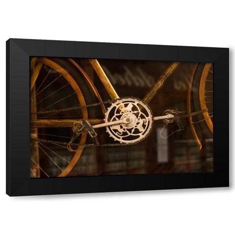 Vintage Bicycle Black Modern Wood Framed Art Print by Berzel, Erin