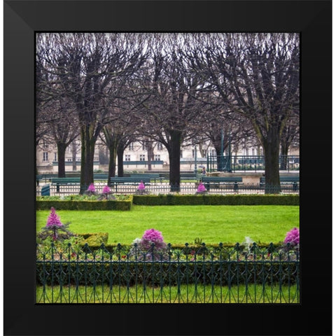 Jardin de Notre Dame II Black Modern Wood Framed Art Print by Crane, Rita