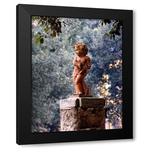 Bambino II Black Modern Wood Framed Art Print with Double Matting by Crane, Rita