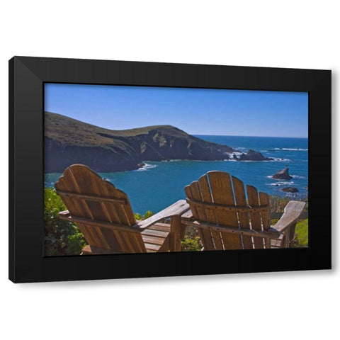 Sunny Seascape I Black Modern Wood Framed Art Print with Double Matting by Crane, Rita