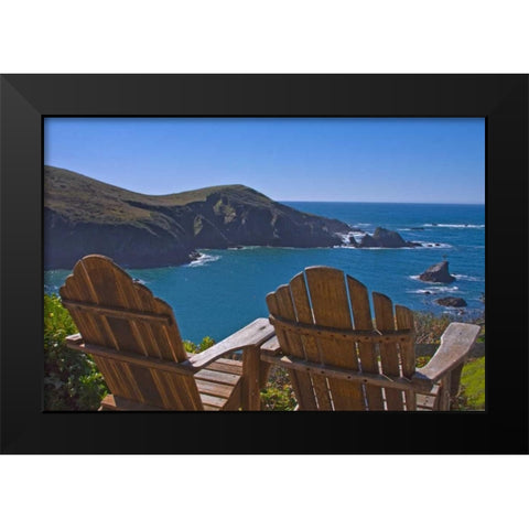 Sunny Seascape I Black Modern Wood Framed Art Print by Crane, Rita