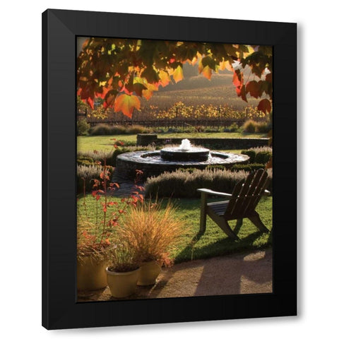 Autumn Glow I Black Modern Wood Framed Art Print with Double Matting by Crane, Rita