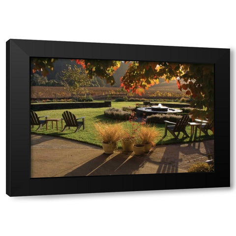 Autumn Glow III Black Modern Wood Framed Art Print by Crane, Rita