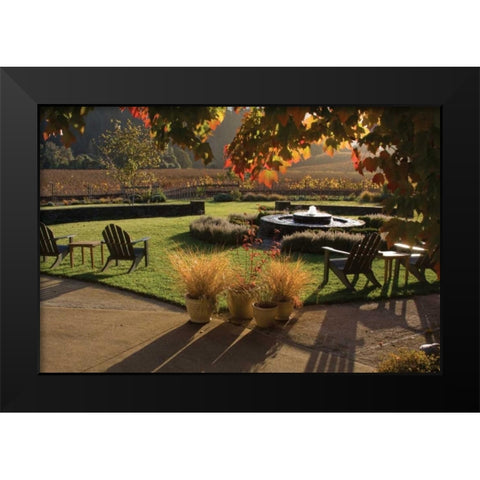 Autumn Glow III Black Modern Wood Framed Art Print by Crane, Rita