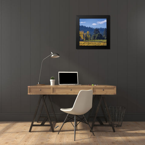 Autumn Gold III Black Modern Wood Framed Art Print by Crane, Rita