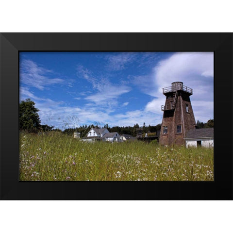 Village Meadow II Black Modern Wood Framed Art Print by Crane, Rita