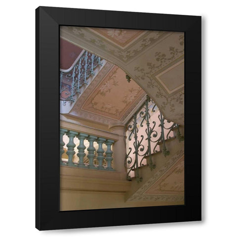 Belle Epoque II Black Modern Wood Framed Art Print by Crane, Rita