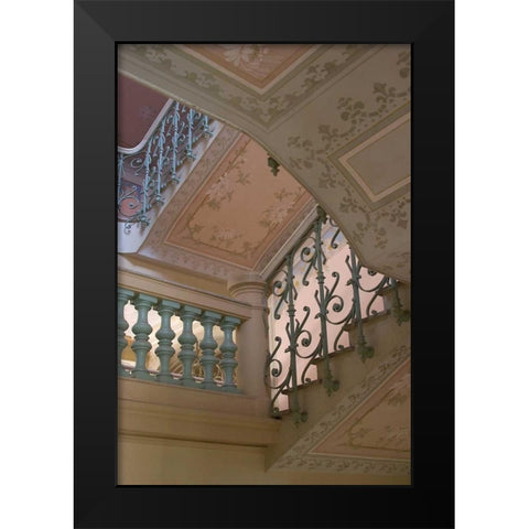 Belle Epoque II Black Modern Wood Framed Art Print by Crane, Rita