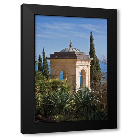 Italian Garden III Black Modern Wood Framed Art Print by Crane, Rita