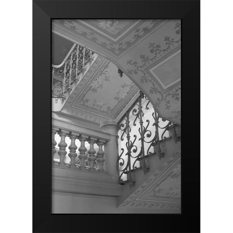 Belle Epoque II BW Black Modern Wood Framed Art Print by Crane, Rita