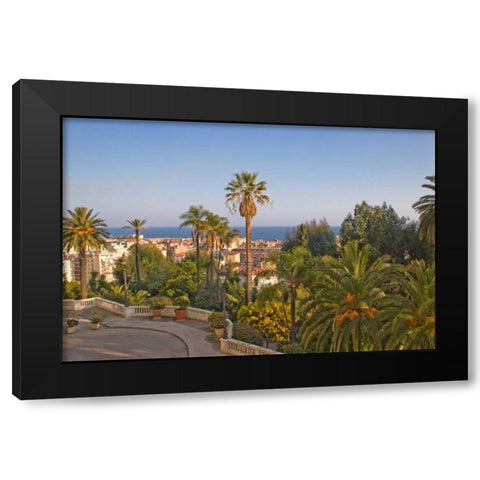 French Riviera I Black Modern Wood Framed Art Print with Double Matting by Crane, Rita