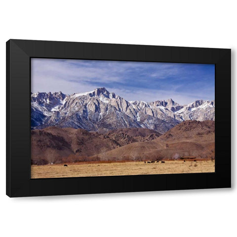 Mt. Whitney Range I Black Modern Wood Framed Art Print with Double Matting by Crane, Rita