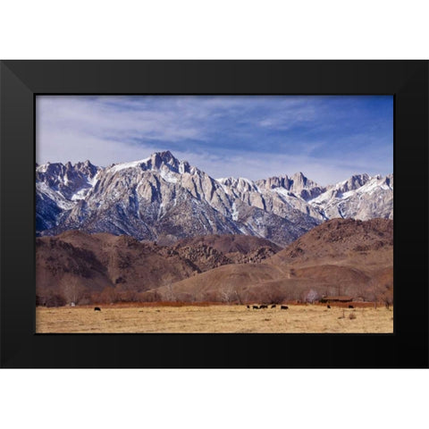 Mt. Whitney Range I Black Modern Wood Framed Art Print by Crane, Rita