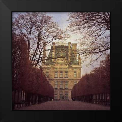 The Louvre Paris II Black Modern Wood Framed Art Print by Crane, Rita