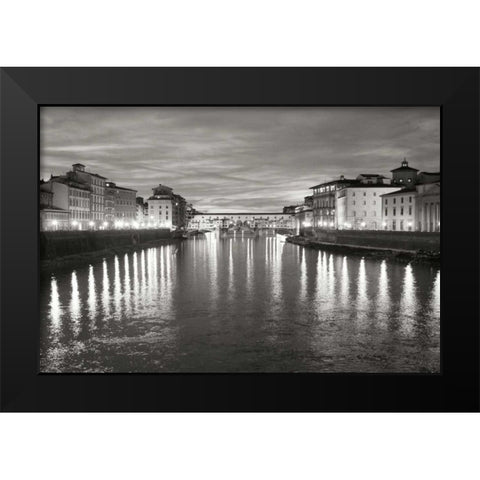 Ponte Vecchio I Black Modern Wood Framed Art Print by Crane, Rita