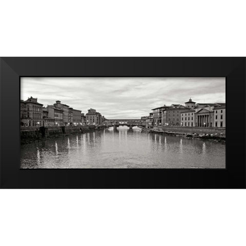 Ponte Vecchio IV Black Modern Wood Framed Art Print by Crane, Rita