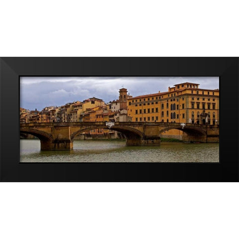 Tuscan Bridge II Black Modern Wood Framed Art Print by Crane, Rita