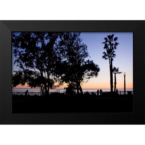 Sunset Promenade I Black Modern Wood Framed Art Print by Crane, Rita