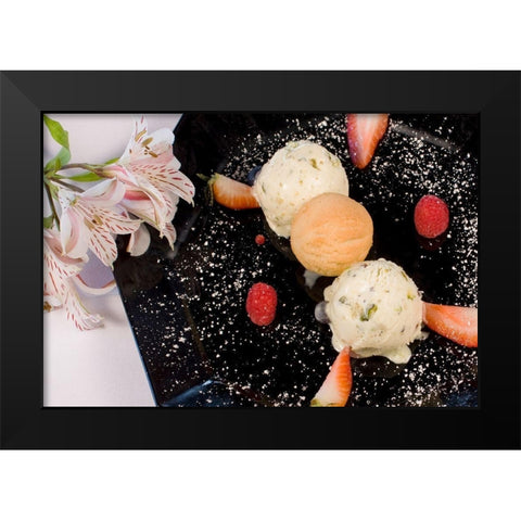 Dessert IV Black Modern Wood Framed Art Print by Crane, Rita