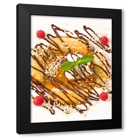 Dessert VI Black Modern Wood Framed Art Print with Double Matting by Crane, Rita