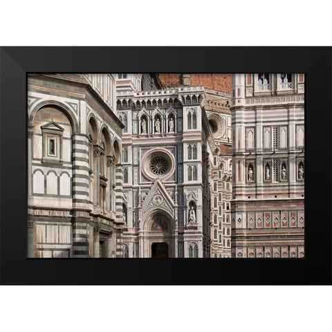 The Duomo Florence I Black Modern Wood Framed Art Print by Crane, Rita