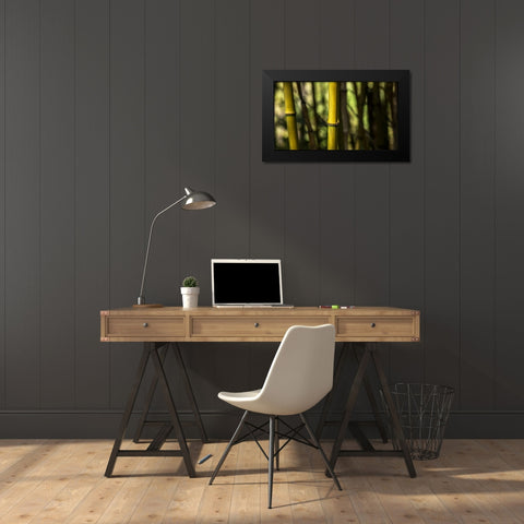 Bamboo Afternoon III Black Modern Wood Framed Art Print by Crane, Rita