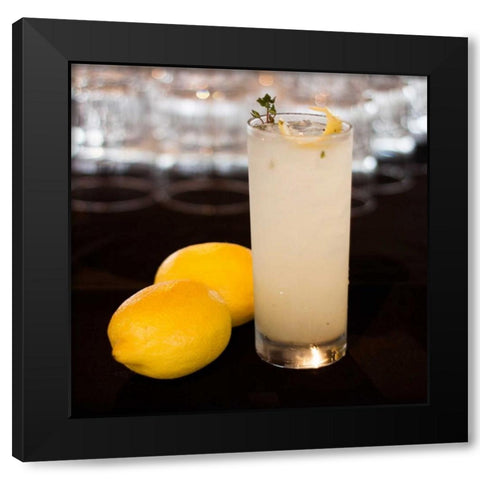 Cocktails I Black Modern Wood Framed Art Print with Double Matting by Crane, Rita