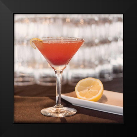 Cocktails II Black Modern Wood Framed Art Print by Crane, Rita