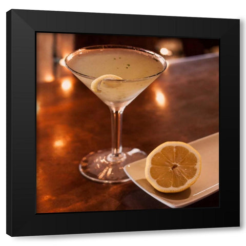 Cocktails IV Black Modern Wood Framed Art Print by Crane, Rita