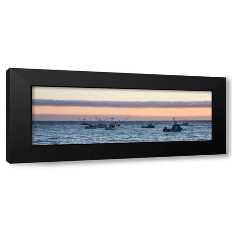 Fishing Boats III Black Modern Wood Framed Art Print by Crane, Rita
