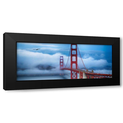 Golden Gate Bridge II Black Modern Wood Framed Art Print by Crane, Rita