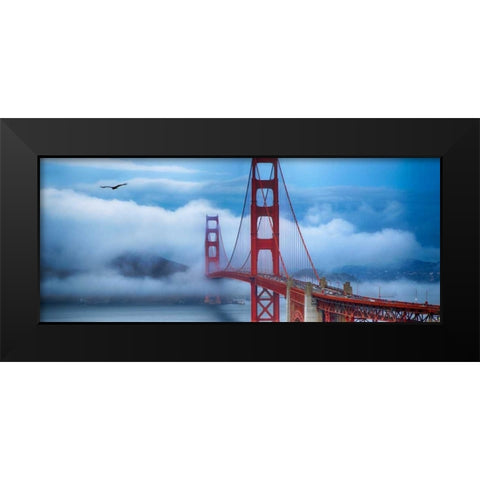Golden Gate Bridge II Black Modern Wood Framed Art Print by Crane, Rita