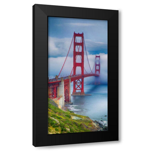 Golden Gate Bridge III Black Modern Wood Framed Art Print with Double Matting by Crane, Rita