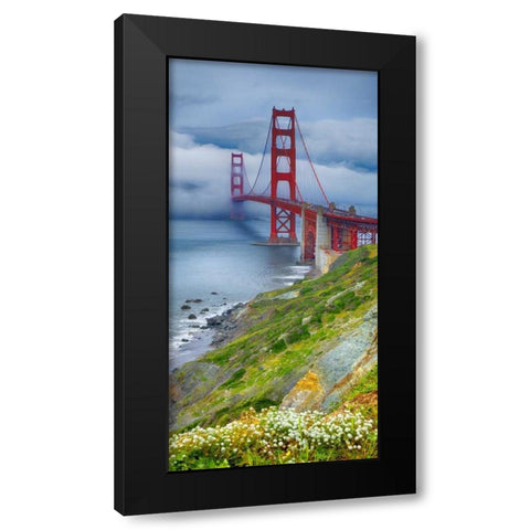 Golden Gate Bridge IV Black Modern Wood Framed Art Print with Double Matting by Crane, Rita