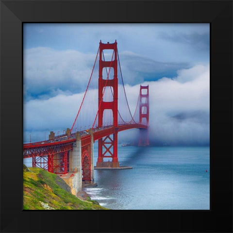 Golden Gate Bridge VII Black Modern Wood Framed Art Print by Crane, Rita