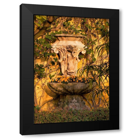 Riviera Garden Detail I Black Modern Wood Framed Art Print with Double Matting by Crane, Rita