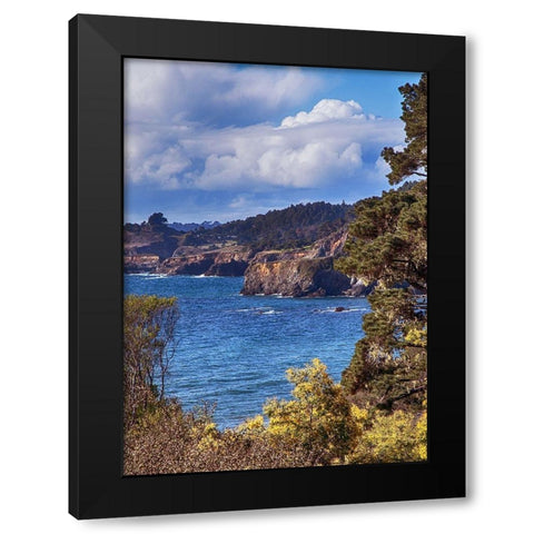 Along the Bluffs I Black Modern Wood Framed Art Print by Crane, Rita