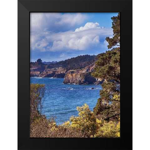 Along the Bluffs I Black Modern Wood Framed Art Print by Crane, Rita