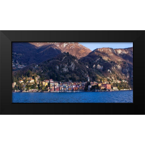 View of Varenna II Black Modern Wood Framed Art Print by Crane, Rita