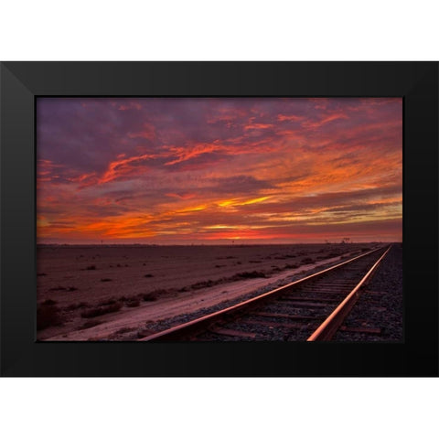 Solar Express II Black Modern Wood Framed Art Print by Geistweite, Mark