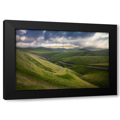 Transience II Black Modern Wood Framed Art Print with Double Matting by Geistweite, Mark