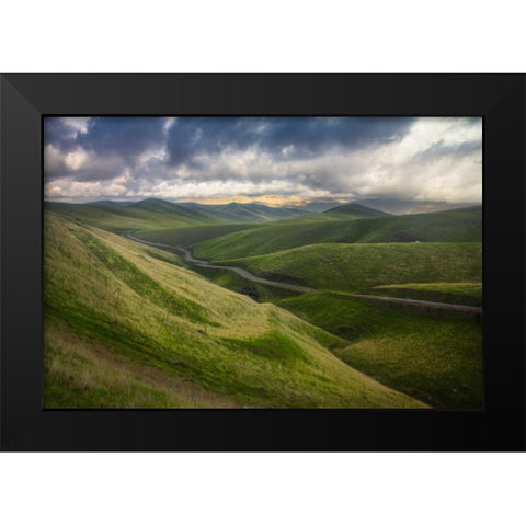 Transience II Black Modern Wood Framed Art Print by Geistweite, Mark