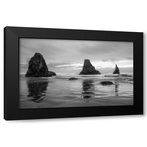 Bandon Black Modern Wood Framed Art Print by Hellmann, Stan