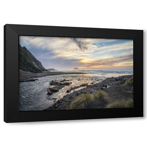 Humbug Mtn. State Park I Black Modern Wood Framed Art Print with Double Matting by Hellmann, Stan