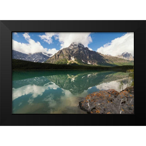 O Canada! Black Modern Wood Framed Art Print by Hellmann, Stan